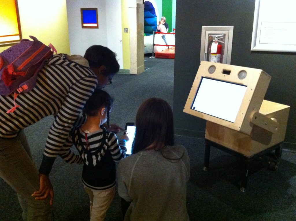 "Painting" installation at the Children's Museum