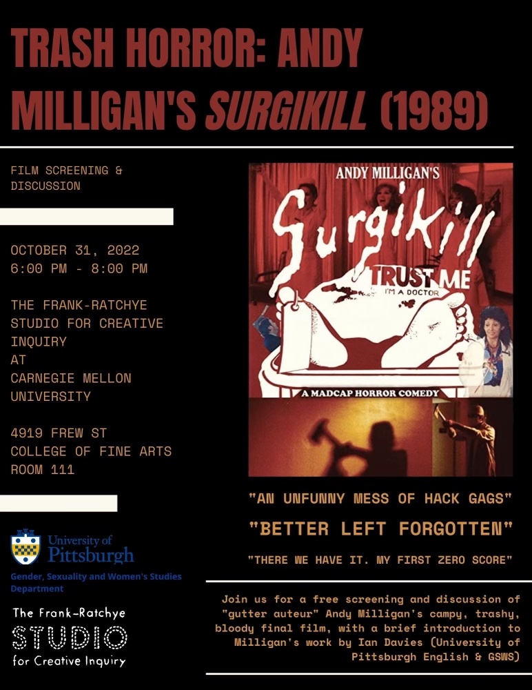 Thumbnail: Trash Horror: Andy Milligan’s “SURGIKILL” (1989)